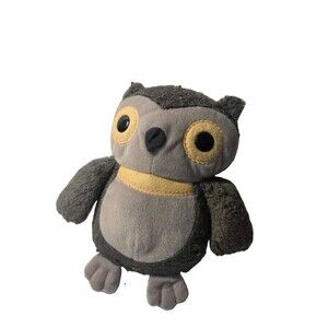 Kohl's Aesops Fables Gray Owl Plush Stuffed Animal  9" Bird Hootie USED